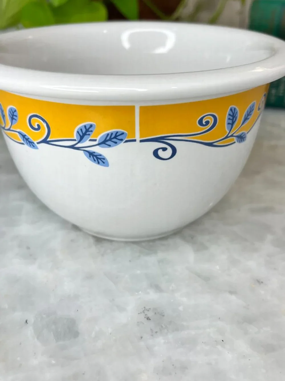 Corelle Coordinates 1.5 Qt Casa Flora Bella Vista Mixing Bowl Yellow Stoneware